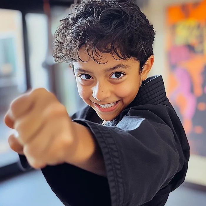 Family martial arts training at James Martial Arts Academy near La Mesa in El Cajon