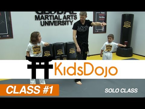 Martial Arts for Kids Beginner Class 1 - Footwork & Punches (Solo Class)